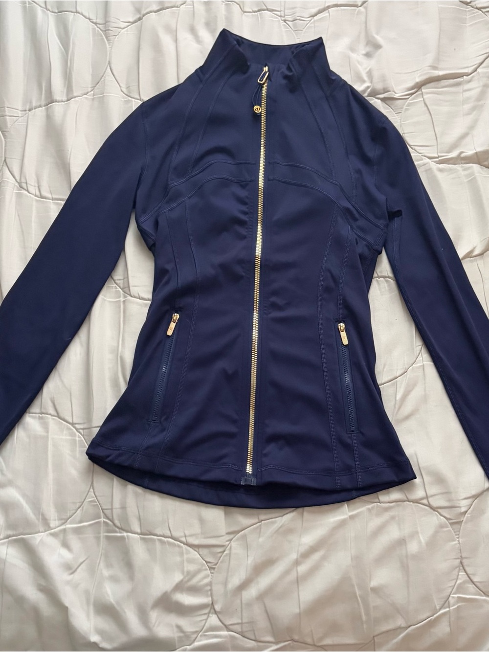 lululemon athletica Navy Gold-Zip Lightweight Utility Jacket